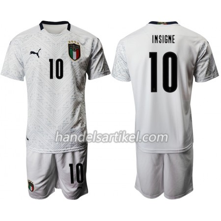 Italien Lorenzo Insigne 10 Kinder Auswärts Trikotsatz Euro 2020 Kurzarm (+ Kurze Hosen)